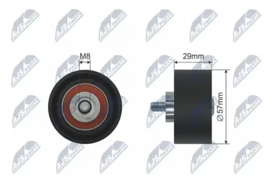 Rullo Tenditore Cinghia Poly-v per Alfa Romeo 145 146 147 155 156 166 GT Gtv