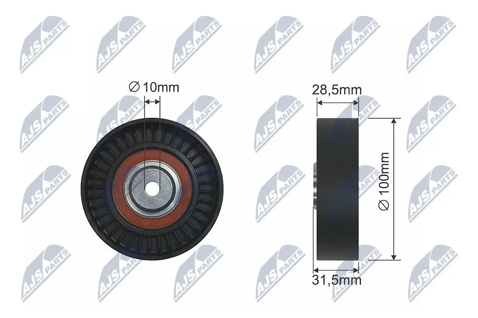 Rullo Tenditore Cinghia Poly-v per Alfa Romeo 145 146 147 155 156 GT Gtv Spider