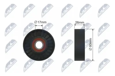 Rullo Tenditore Cinghia Poly-v per Alfa Romeo 147 156 166 GT Gtv Spider Lancia