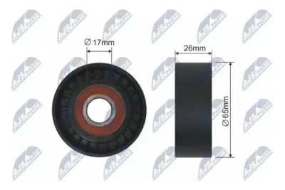 Rullo Tenditore Cinghia Poly-V per Alfa Romeo Mito, Opel Corsa C 03