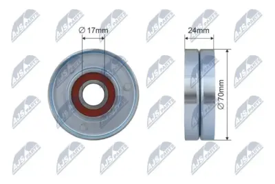 Rullo Tenditore Cinghia Poly-v per Audi A1 A3 A4 A4 Allroad A5 A6 Q5 Tt Seat