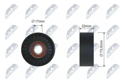Rullo Tenditore Cinghia Poly-v per Audi A3 Q3 Tt VW Beetle Jetta 07.05-07.19