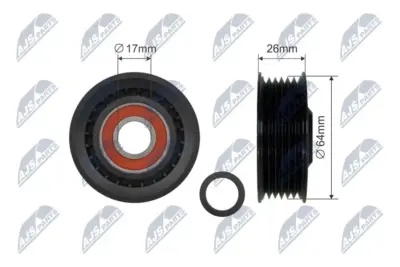 Rullo Tenditore Cinghia Poly-v per Audi A4 A5 A6 A8 BMW 3 E46 Mercedes C W203