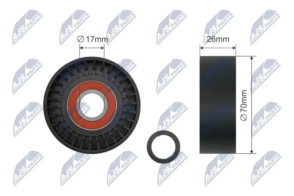 Rullo Tenditore Cinghia Poly-v per BMW 1 E81 3 E46 E90 E91 E93 X1 E84 X3 E83 Z4