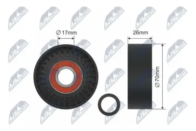 Rullo Tenditore Cinghia Poly-v per BMW 3 E46 5 E39 7 E38 X5 E53 Z3 E36 Z4 E85