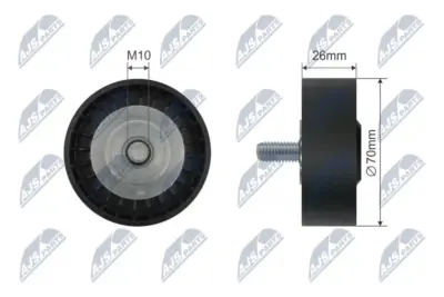 Rullo Tenditore Cinghia Poly-v per BMW 5 E60 E61 6 E63 E64 7 E65 E66 E67 X5 E53