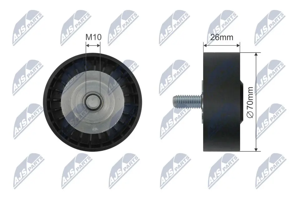 Rullo Tenditore Cinghia Poly-v per BMW 5 E60 E61 6 E63 E64 7 E65 E66 E67 X5 E53