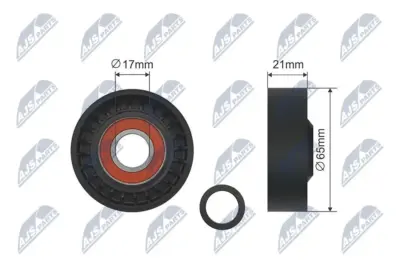 Rullo Tenditore Cinghia Poly-v per BMW Serie 3 E46 97-06 X5 E53 99-06 X3 E83