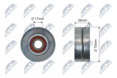 Rullo Tenditore Cinghia Poly-v per Chrysler Voyager 2.5crd 01-07 2.8crd 04-07