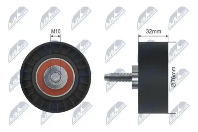 Rullo Tenditore Cinghia Poly-v per Chrysler Voyager Iv 02-12 Dodge Nitro Jeep