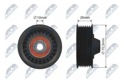 Rullo Tenditore Cinghia Poly-V per Dacia Dokker, Duster, Logan II, Sandero II