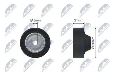 Rullo Tenditore Cinghia Poly-v per Dacia Logan 05-96 Renault Clio Ii Kangoo