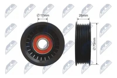 Rullo Tenditore Cinghia Poly-v per Dodge Dakota Ram 1500 Jeep Grand Cherokee