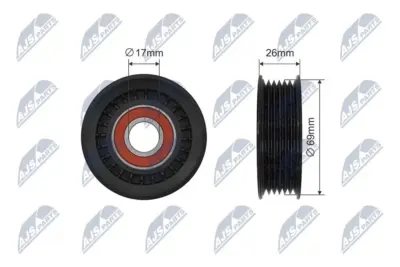 Rullo Tenditore Cinghia Poly-v per Ford Focus I Mondeo Ii Transit Connect 08-96