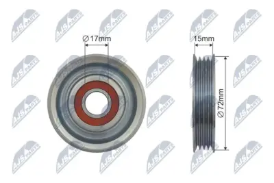Rullo Tenditore Cinghia Poly-v per Honda Accord 02-08 Civic 95-01 Cr-v 97-01