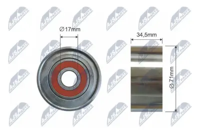 Rullo Tenditore Cinghia Poly-v per Mazda 3 5 6 Cx-7 2.0d 2.2d 06-14