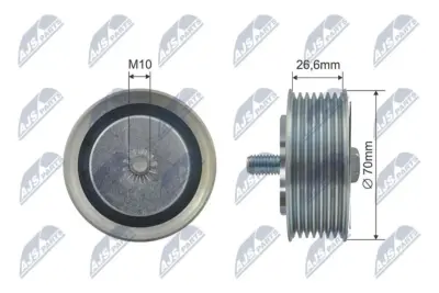 Rullo Tenditore Cinghia Poly-v per Nissan Cube Micra Note NV200 Qashqai Tiida
