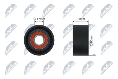 Rullo Tenditore Cinghia Poly-v per Nissan Interstar 1.8-2.5d 07.00
