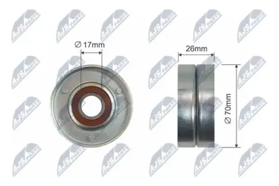 Rullo Tenditore Cinghia Poly-v per Opel Astra G H Gtc Combo Corsa C Meriva