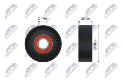 Rullo Tenditore Cinghia Poly-v per Opel Astra G H J Corsa B C D Meriva a B