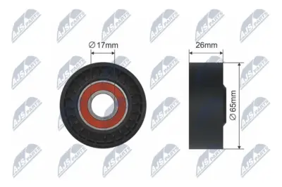 Rullo Tenditore Cinghia Poly-v per Renault Clio 1.5dci 2001- Megane Ii 1.5dci