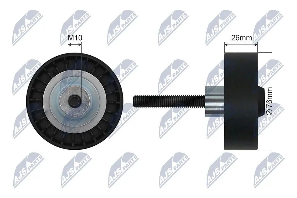 Rullo Tenditore Cinghia Poly-v per VW Golf V Vi Vii Jetta Passat Tiguan Touran