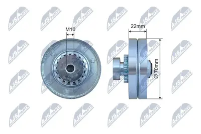 Rullo Tenditore Cinghia Servizi per Chevrolet Aveo Spark 1.0-1.2