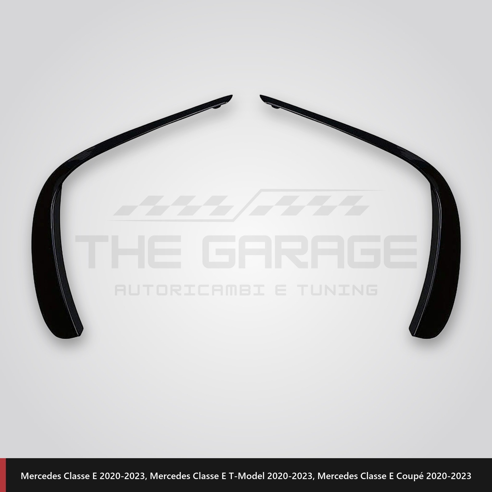 Flaps Anteriori per Mercedes Classe E W213 S213 Restyling 2020+ AMG Line Nero - immagine 2