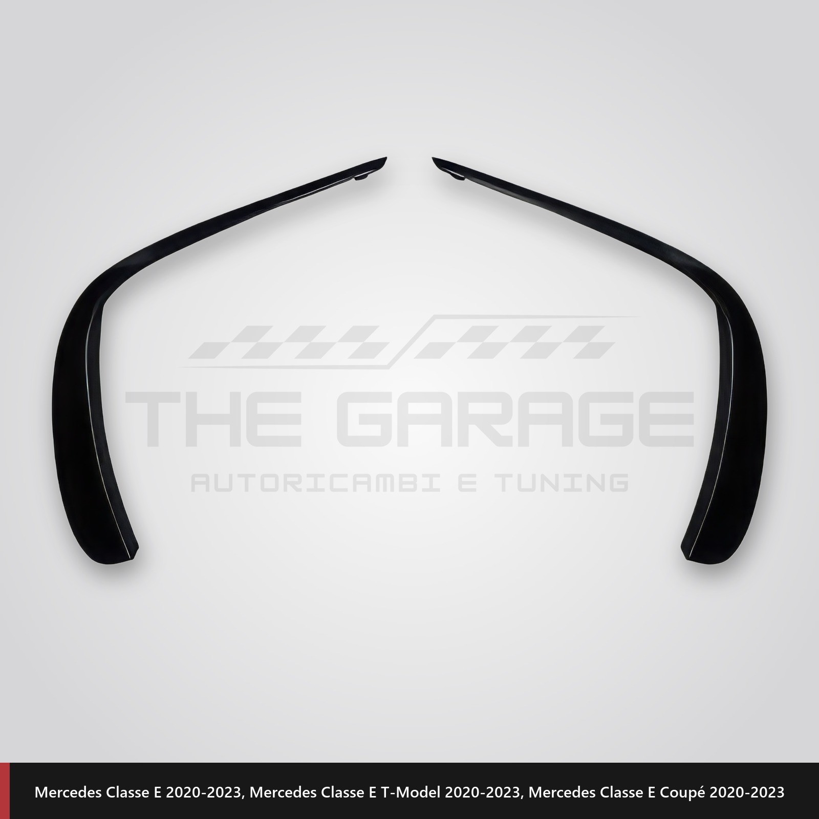 Flaps Anteriori per Mercedes Classe E W213 S213 Restyling 2020+ AMG Line Nero - immagine 3