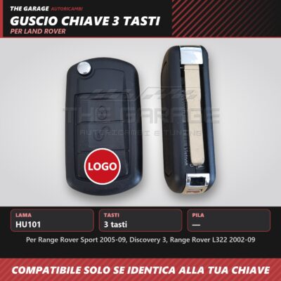 Guscio Chiave Conversione Scatto 3 Tasti HU101 Range Rover Sport Discovery 3