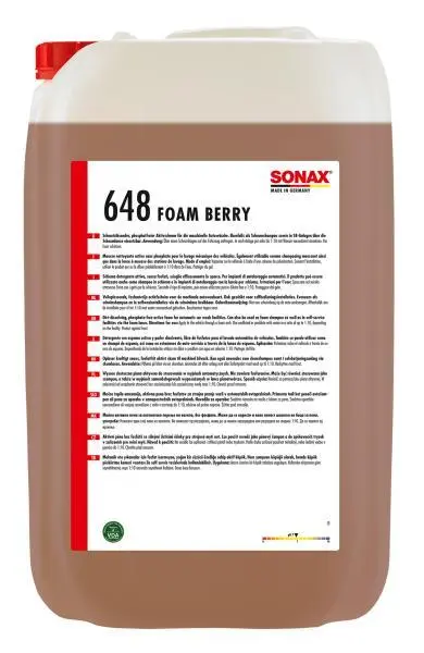 Schiuma detergente antiruggine profumata ai frutti di bosco 25 litri