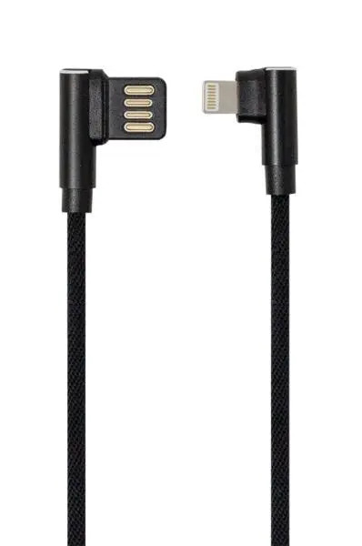 Set 10 cavi USB Lightning neri 1 metro ricarica dati accessori smartphone