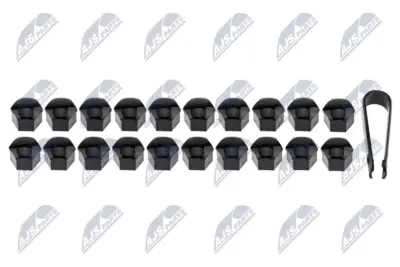 Set 20 Copri Bulloni Ruota con Gancio Nero per Audi A1 A2 A3 A4 A5 A6 A7 Q3 Q5