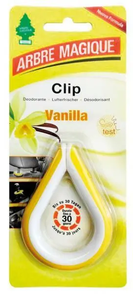 Set 24 deodoranti auto clip profumo vaniglia freschezza ambienti veicoli