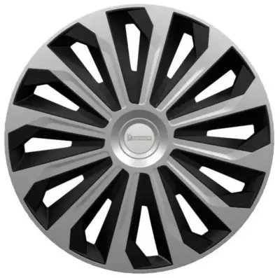 Set 4 copricerchi auto 15 pollici bicolore copertura ruote cerchi coprimozzo