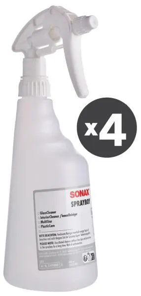 Set 4 pompe spruzzatori manuali bottiglie flaconi nebulizzatori 650 ml