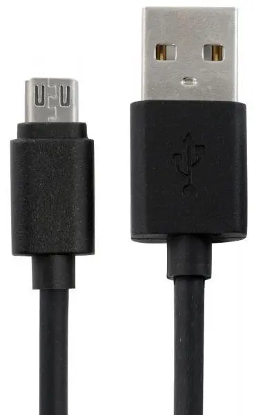 Set 5 cavi micro USB 1 metro neri ricarica dati accessori smartphone