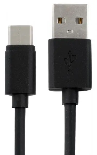 Set 5 cavi USB Type-C 1 metro ricarica dati nero nylon resistente