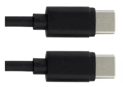 Set 5 cavi USB Type-C a 1 metro nero ricarica dati rapida