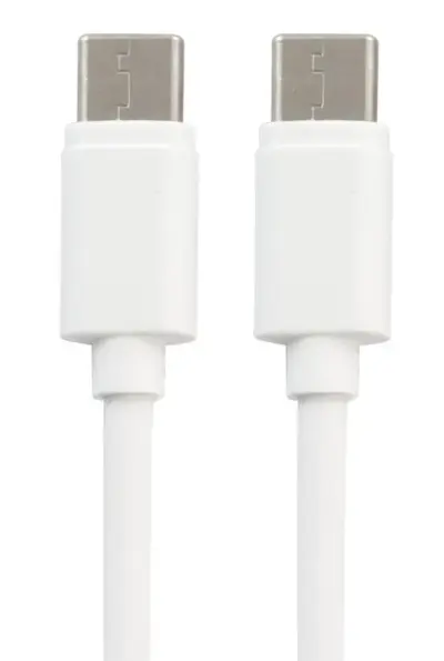 Set 5 cavi USB Type-C lunghezza 2 metri connettore bianco