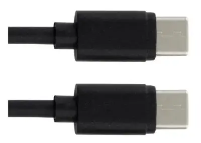 Set 5 cavi USB Type-C lunghezza 2 metri connettore nero