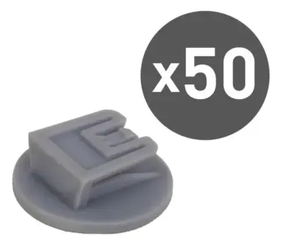 Set 50 clip adesive grigie fissaggio accessori auto Telepass supporto robusto