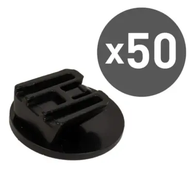Set 50 clip adesive nere fissaggio accessori auto Telepass supporto robusto