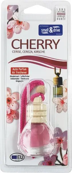 Set 6 deodoranti auto profumo ciliegia rinfrescante spray 5 ml