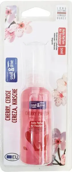 Set 6 deodoranti spray auto ciliegia profumazione fresca lunga durata