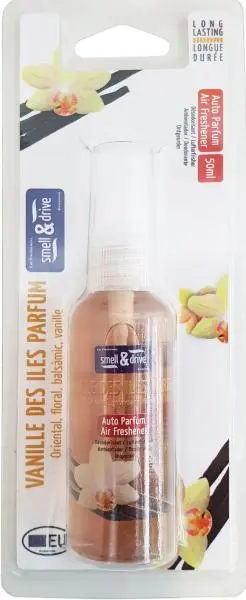 Set 6 deodoranti spray auto profumo vaniglia freschezza persistente