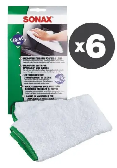 Set 6 panni in microfibra