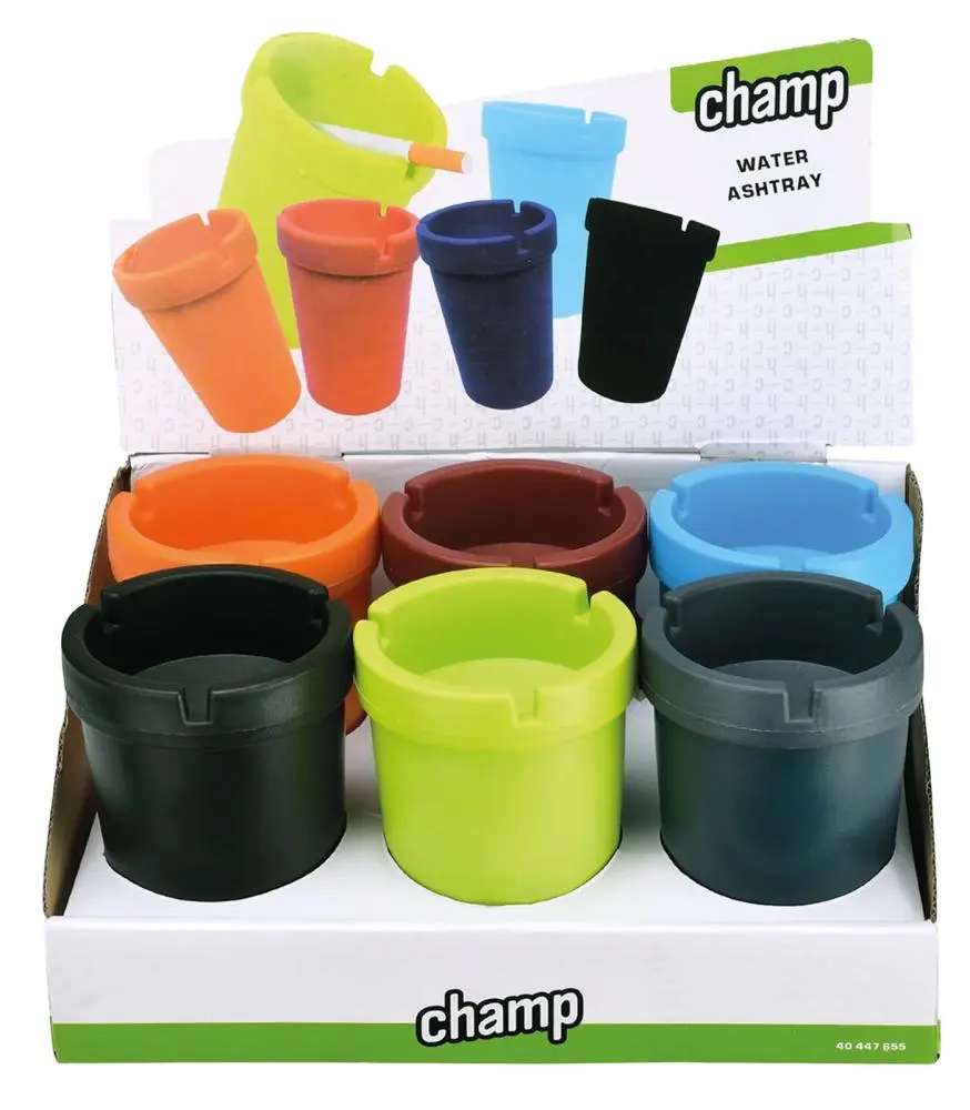 Set 6 posacenere colorati antiruggine in metallo resistente e pratico