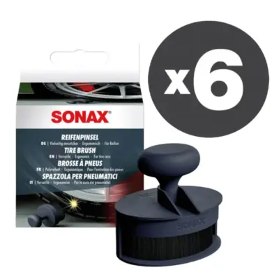 Set 6 spazzole speciali pulizia pneumatici accessori auto antiruggine