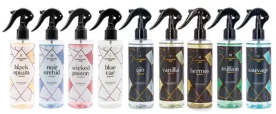 Set 9 deodoranti auto liquidi assortiti fragranze diverse 300 ml